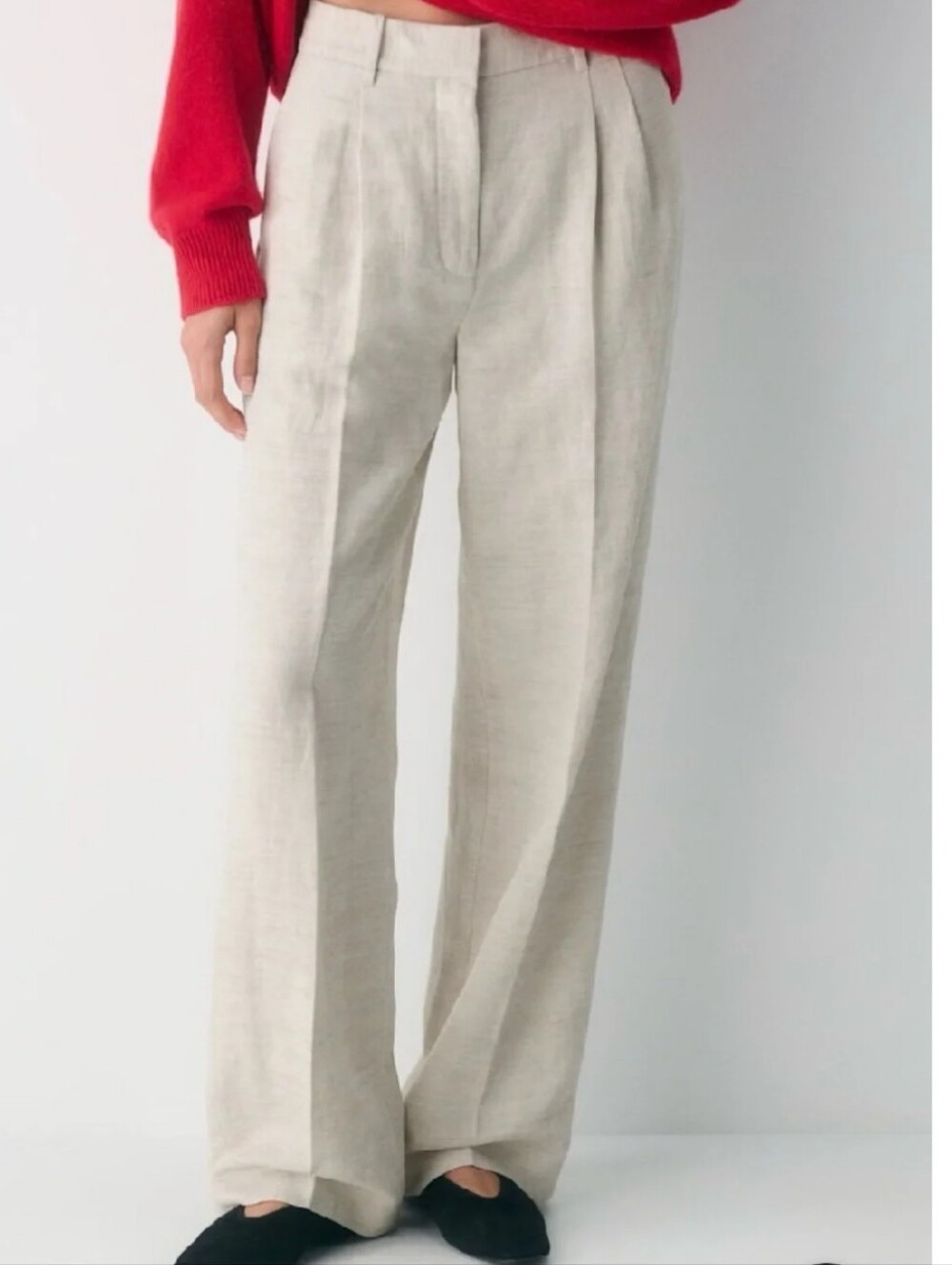 Aritzia The Effortless Pant CruiseLinen in Natural Ecru Sz 6 NWOT - Picture 1 of 16
